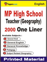 MP High School Teacher (Geography) One Liner Book in English