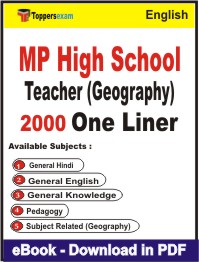 MP High School Teacher (Geography) One Liner Book PDF in English