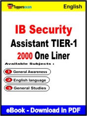 IB Security Assistant TIER-1 One Liner Book PDF in English