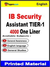 IB Security Assistant TIER-1 One Liner Book in English