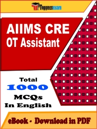 AIIMS CRE OT Assistant Exam PDF Book In English - MCQ / Objective Questions