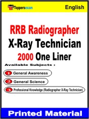 RRB Radiographer X-Ray Technician One Liner Book in English