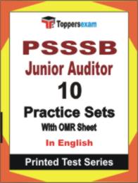PSSSB Junior Auditor Book in English - Practice Set