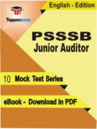 PSSSB Junior Auditor  Test PDF Book In English - Mock Test/Practice Set