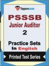 PSSSB Junior Auditor Book in English - Question Paper / Practice Set