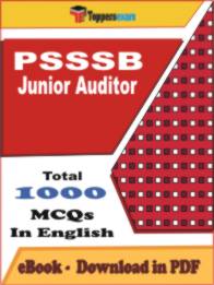 PSSSB Junior Auditor PDF Book In English - MCQ / Objective Questions