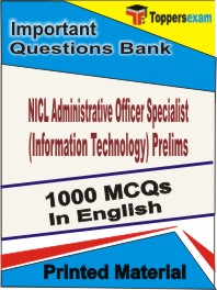 NICL Administrative Officer Specialist (Information Technology) Prelims Book in English - Objective MCQ