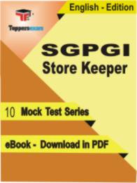 SGPGI Store Keeper  Test PDF Book In English - Mock Test/Practice Set