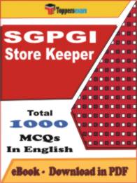 SGPGI Store Keeper PDF Book In English - MCQ / Objective Questions