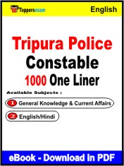 Tripura Police Constable One Liner Book PDF in English