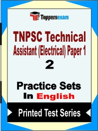 TNPSC Technical Assistant (Electrical) Paper 1 Book in English - Question Paper / Practice Set