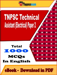 TNPSC Technical Assistant (Electrical) Paper 2 PDF Book In English - Question Paper