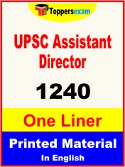 UPSC Assistant Director One Liner Book in English