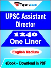 UPSC Assistant Director One Liner Book PDF in English