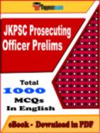JKPSC Prosecuting Officer Prelims Exam PDF Book In English - MCQ / Objective Questions
