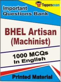 BHEL Artisan (Machinist) Book in English - Objective MCQ