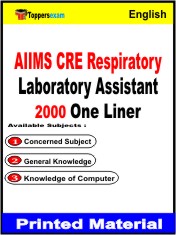 AIIMS CRE Respiratory Laboratory Assistant One Liner Book in English