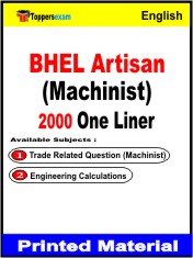 BHEL Artisan (Machinist) One Liner Book in English