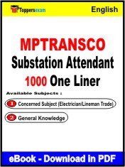 MPTRANSCO Substation Attendant One Liner Book PDF in English