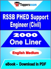 RSSB PHED Support Engineer (Civil) One Liner Book PDF in English