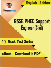 RSSB PHED Support Engineer (Civil) PDF Book In English - Mock Test/Practice Set