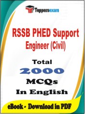RSSB PHED Support Engineer (Civil) PDF Book In English - MCQ / Objective Questions