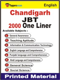 Chandigarh JBT One Liner Book in English