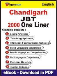 Chandigarh JBT One Liner Book PDF in English