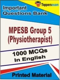 MPESB Group 5 (Physiotherapist) Book in English - Objective MCQ