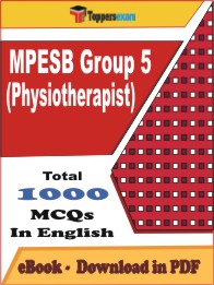 MPESB Group 5 (Physiotherapist) PDF Book In English - MCQ / Objective Questions