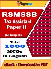 EBook of RSMSSB Tax Assistant (Paper 2), PDF Format in English
