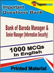Bank of Baroda Manager & Senior Manager (Information Security) Book in English - Objective MCQ