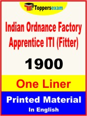 Indian Ordnance Factory Apprentice ITI (Fitter) One Liner Book in English