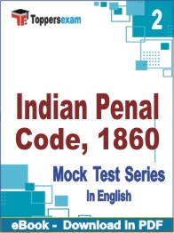 Indian Penal Code, 1860 Test PDF Book In English - Question Paper
