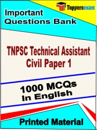 TNPSC Technical Assistant Civil Paper 1 Book in English - Objective MCQ