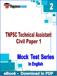 TNPSC Technical Assistant Civil Paper 1 Test PDF Book In English - Question Paper