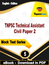 TNPSC Technical Assistant Civil Paper 2 Test PDF Book In English - Practice Set