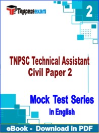 TNPSC Technical Assistant Civil Paper 2 Test PDF Book In English - Question Paper