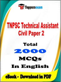 TNPSC Technical Assistant Civil Paper 2 PDF Book in English - MCQ / Objective Questions