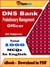 EBook of DNS Bank Probationary Management Officer, PDF Format in English