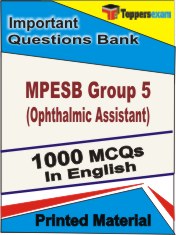 MPESB Group 5 (Ophthalmic Assistant) Book in English - Objective MCQ