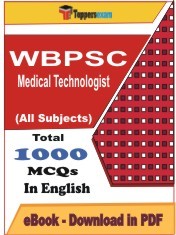 WBPSC Medical Technologist PDF Book In English - MCQ / Objective Questions