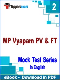 MP Vyapam PV & FT Test PDF Book In English - Question Paper