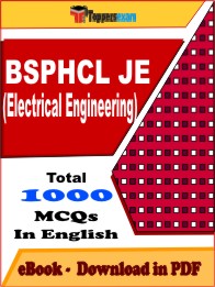 BSPHCL JE (Electrical Engineering) Exam PDF Book In English - MCQ / Objective Questions