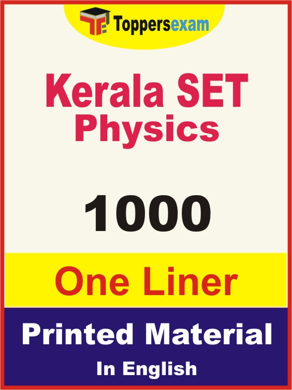 Kerala SET Physics One Liner Book in English