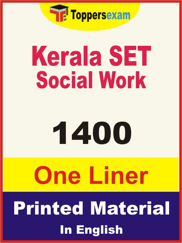 Kerala SET Social Work One Liner Book in English