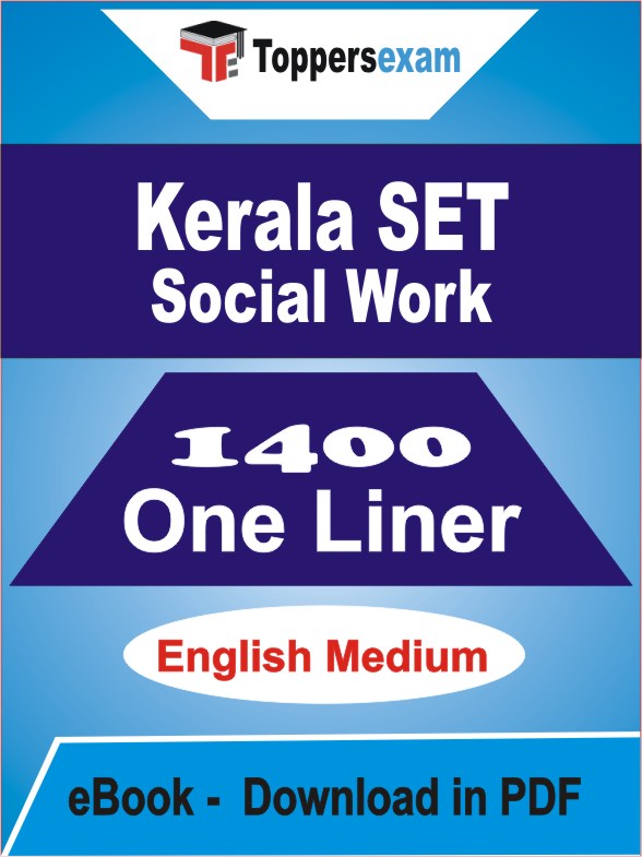 KERALA SET SOCIAL WORK One Liner Book PDF in English