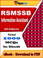 EBook of RSMSSB Information Assistant, PDF Format in Hindi