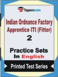 Indian Ordnance Factory Apprentice ITI (Fitter) Book in English - Question Paper / Practice Set