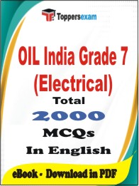 OIL India Grade 7 (Electrical) PDF Book In English - MCQ / Objective Questions